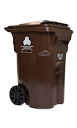 Brown Horse Manure Container